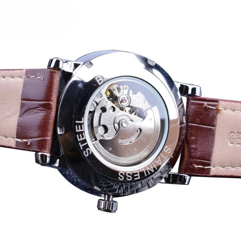 Fashion Luxury Leather Full Automatic Watch